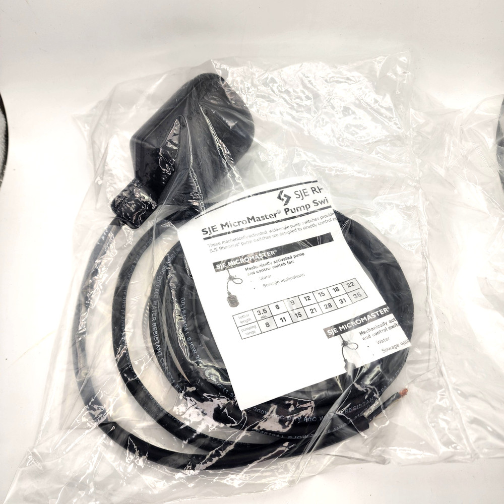 SJE MicroMaster® RHOMBUS Pump Float Switch with 10' Cord w/o Plug