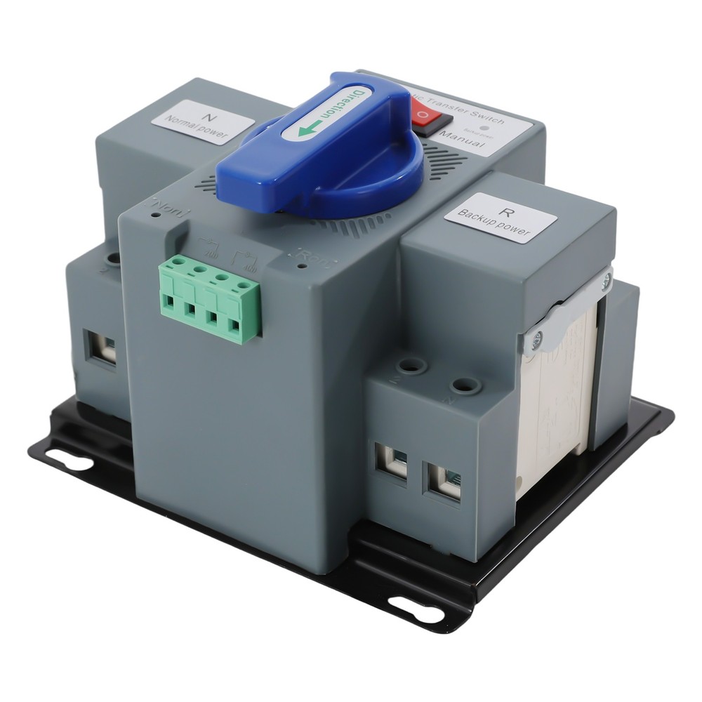 2P 63A Dual Power Automatic Transfer Switch For Generator Backup Power Supply