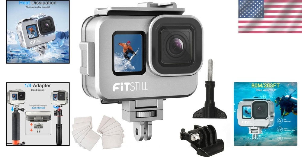 GoPro Hero 9-13 Black Protective Shell Dive Kit