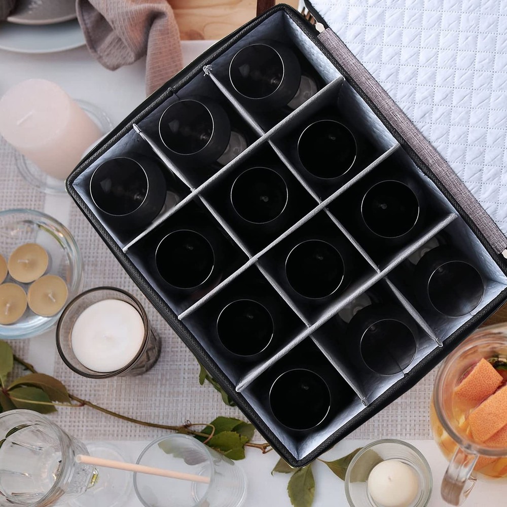 China Storage Containers Hard Shellquilted Wine Glass Storage Boxmoving Boxessto
