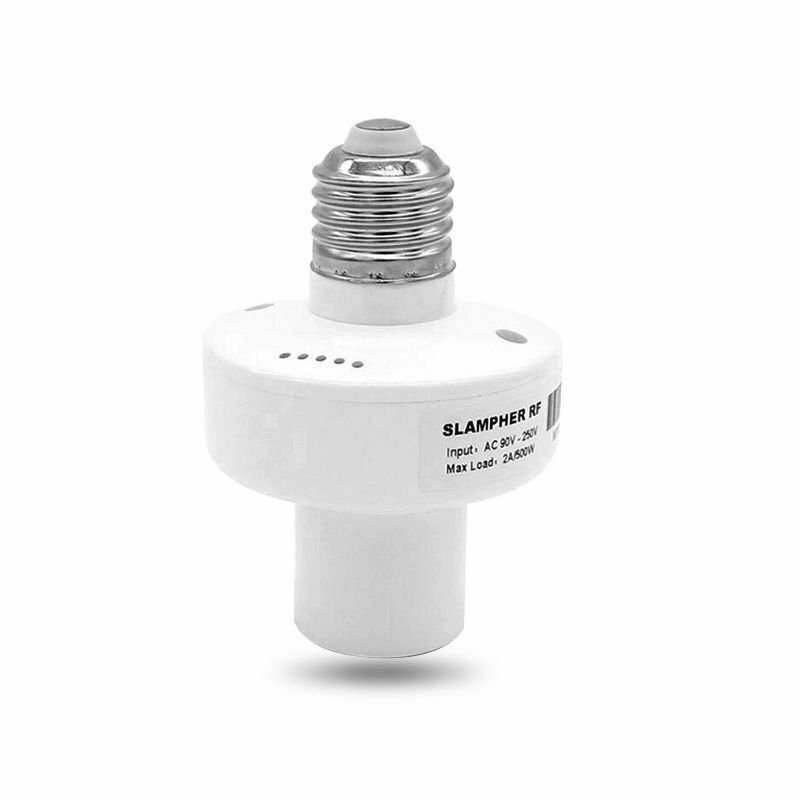 E27 WiFi Wireless Screw Light Lamp Bulb Holder Cap Socket Smart Home