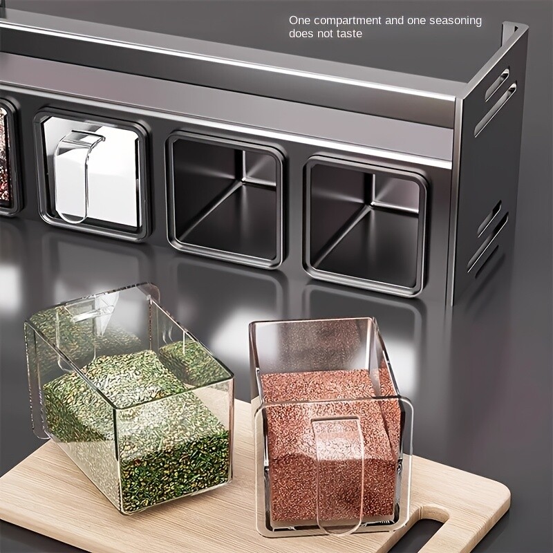 4-Tier Spice Rack Manager - Kitchen, Dining Area & Pantry Condiment Organization