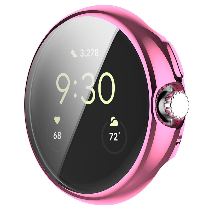 For Google Pixel Watch 2 Soft TPU Full Protection Screen Protector Case Cover