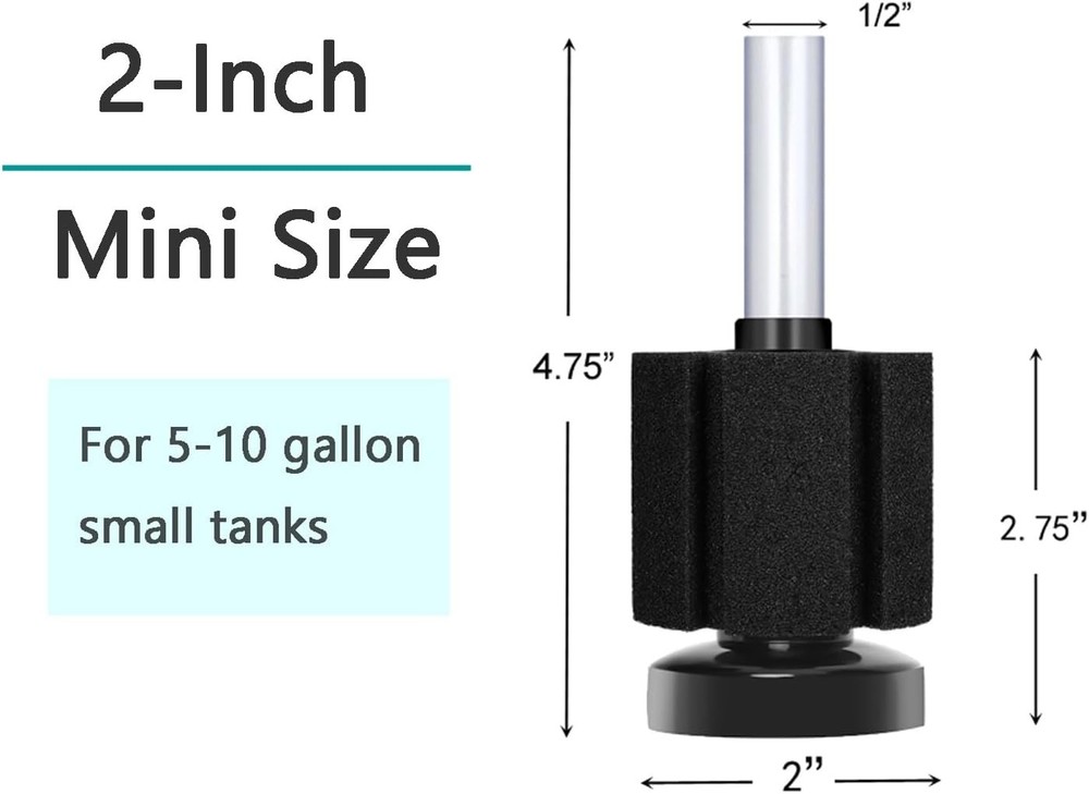 Efficient Sponge Filter for Small Tanks - Maintains Clean & Safe Environment