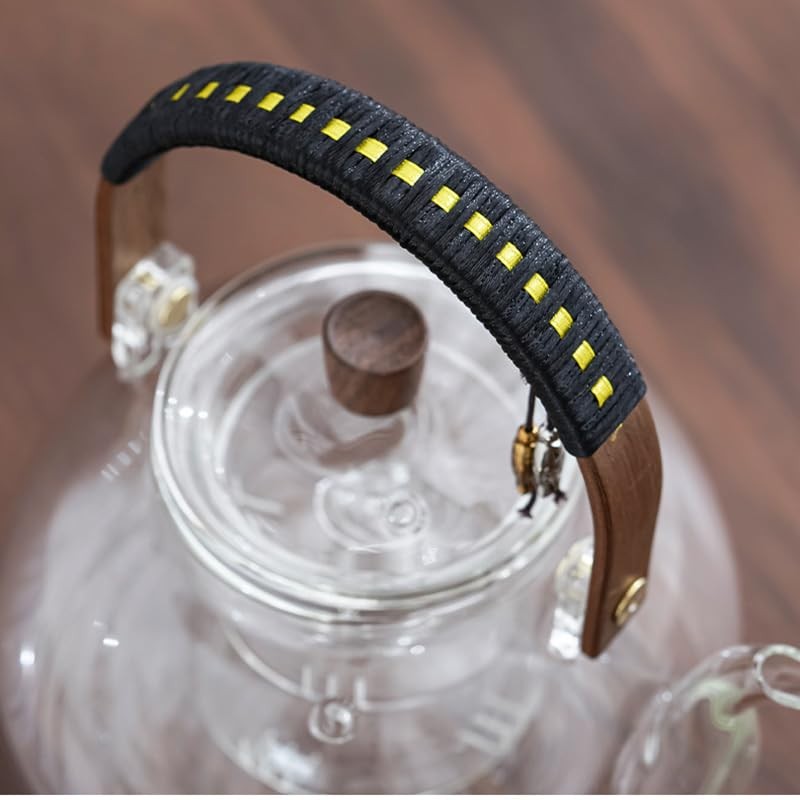 Japanese Style 950ml Glass Teapot with Removable Infuser Stovetop Safe Kettle