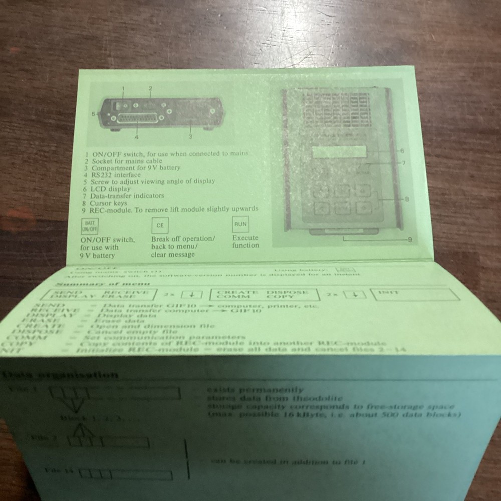 rec-module reader wild gif 10 Wild leitz short instructions