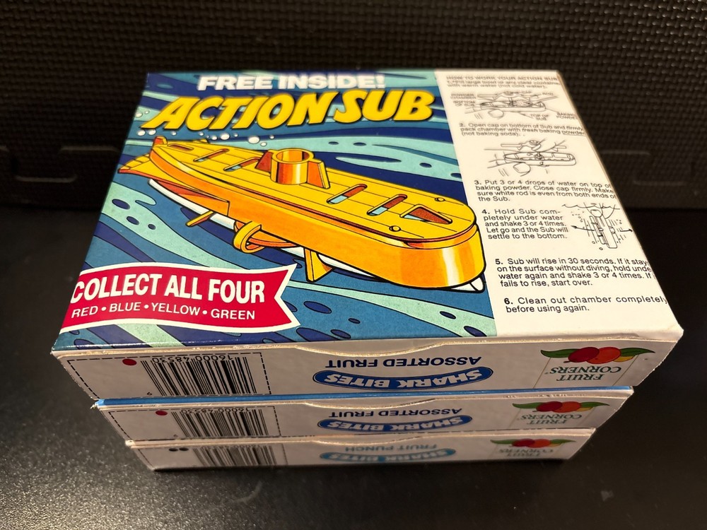 Shark Bites fruit snacks - 6 empty custom design display boxes