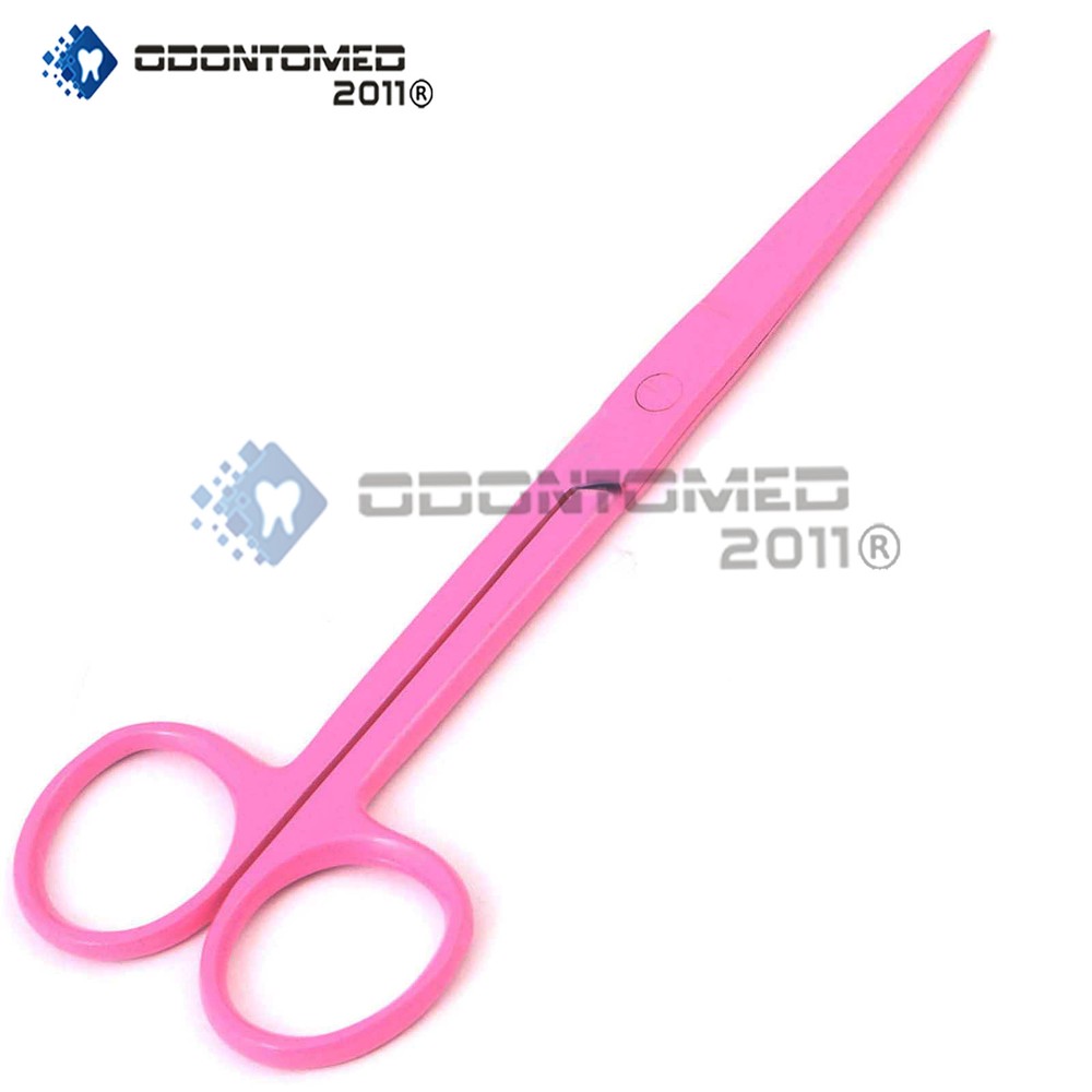 Operating Scissors Sharp Sharp Straight 5.5'' Pink Colored