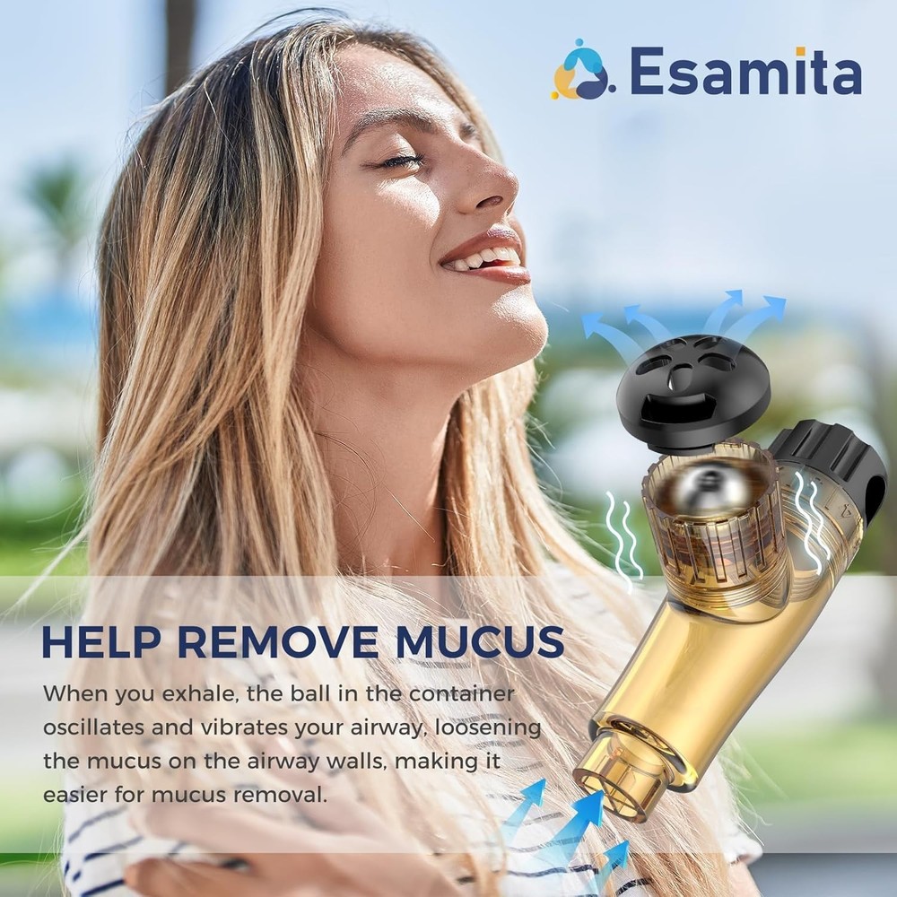 Breathing Exercise Device for Lungs, Non-Measuring Breath Training Device for...