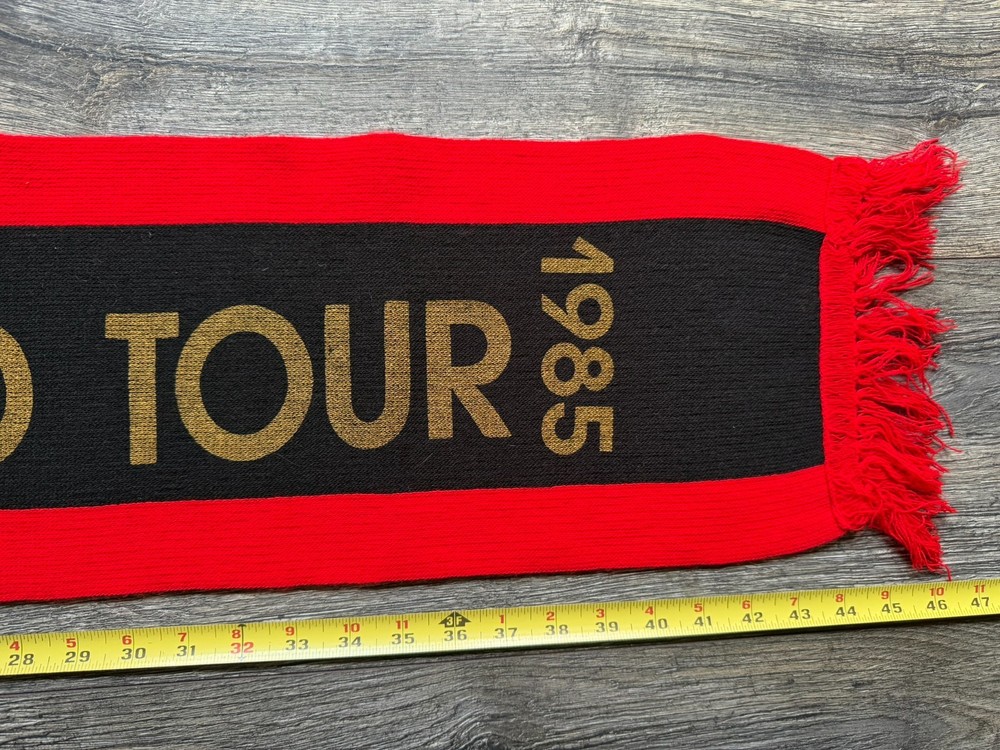 KISS Scarf Banner Animalize World Concert Tour 1984 Red Vintage Kiss Memorabilia