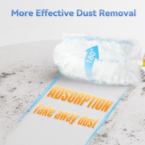 Dusters Refills Compatible with Swiffer Duster Handle Models, 180° One 30 Pack