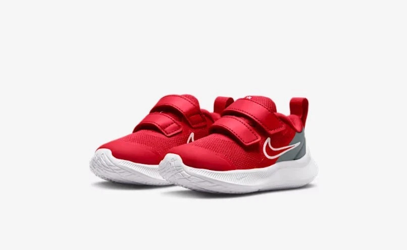 New Size 8C Nike Star Runner 3 (TDV) Toddler Shoes University Red DA2778-607
