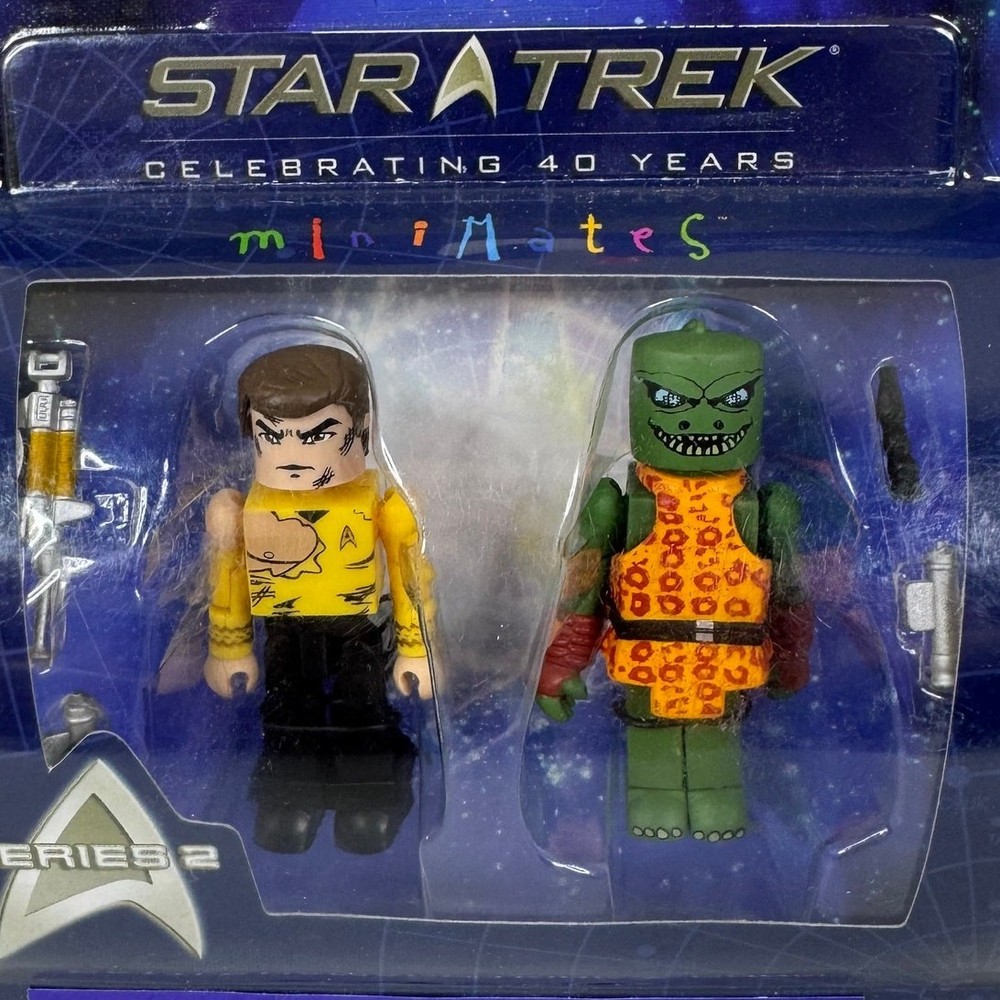 Star Trek Minimates Damaged Kirk and Gorn Set 2007 Art Asylum Series 2
