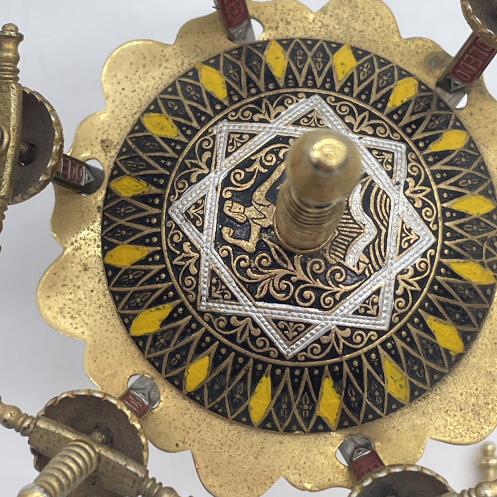 Vintage Toledo 6 Swords Cocktail Toothpick And Stand Extra 1 Sword