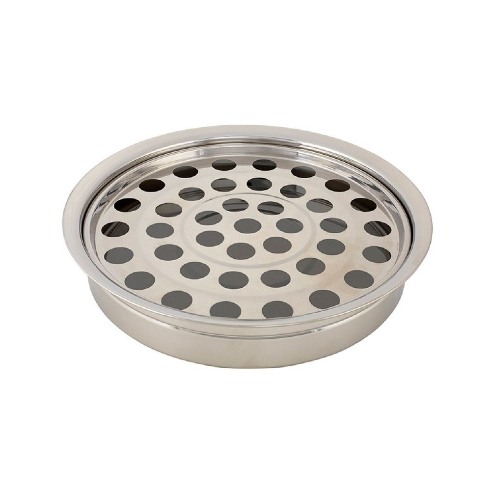 Stackable Communion Tray with Center Bread Plate & Tray Cover - Stainless Ste...