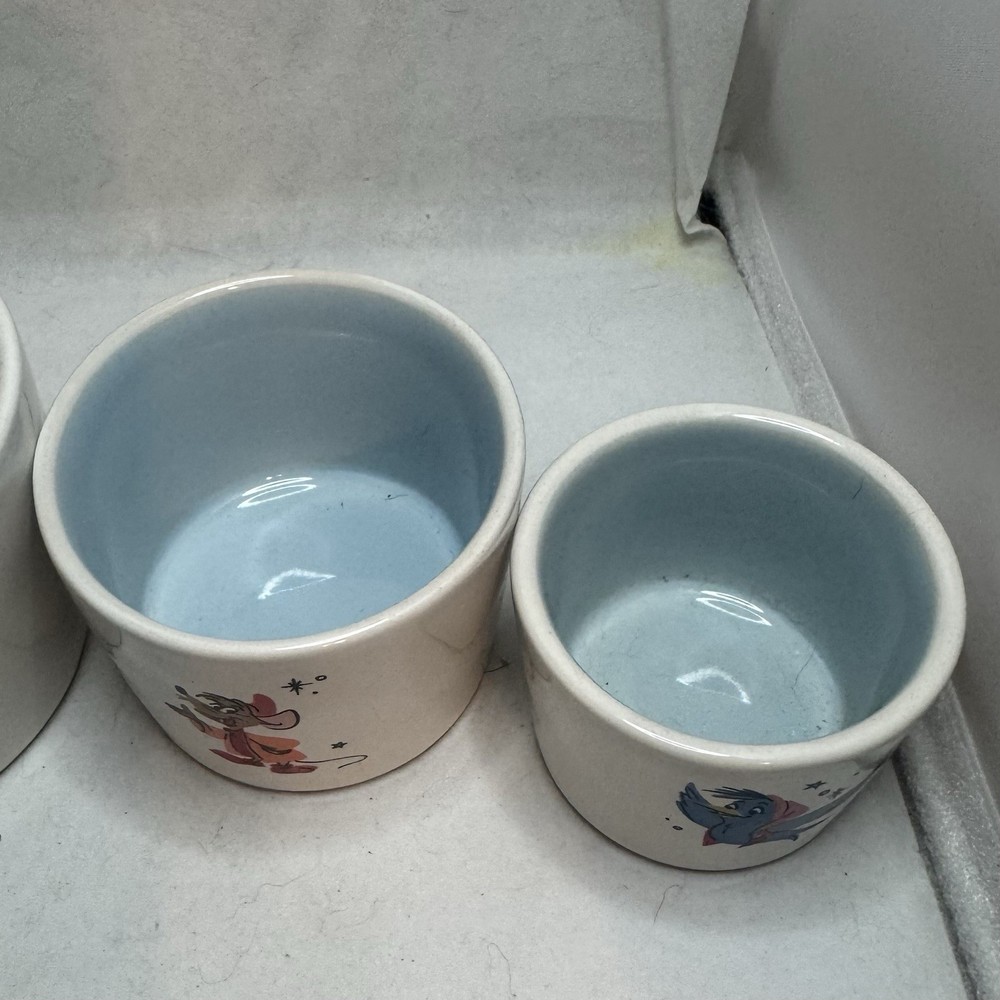 Rae Dunn Disney Princess Cinderella Ceramic Nesting Measuring Cup Set