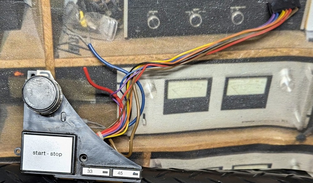 OEM power switch, start/stop, & speed selection from Technics SL-1210 MK2