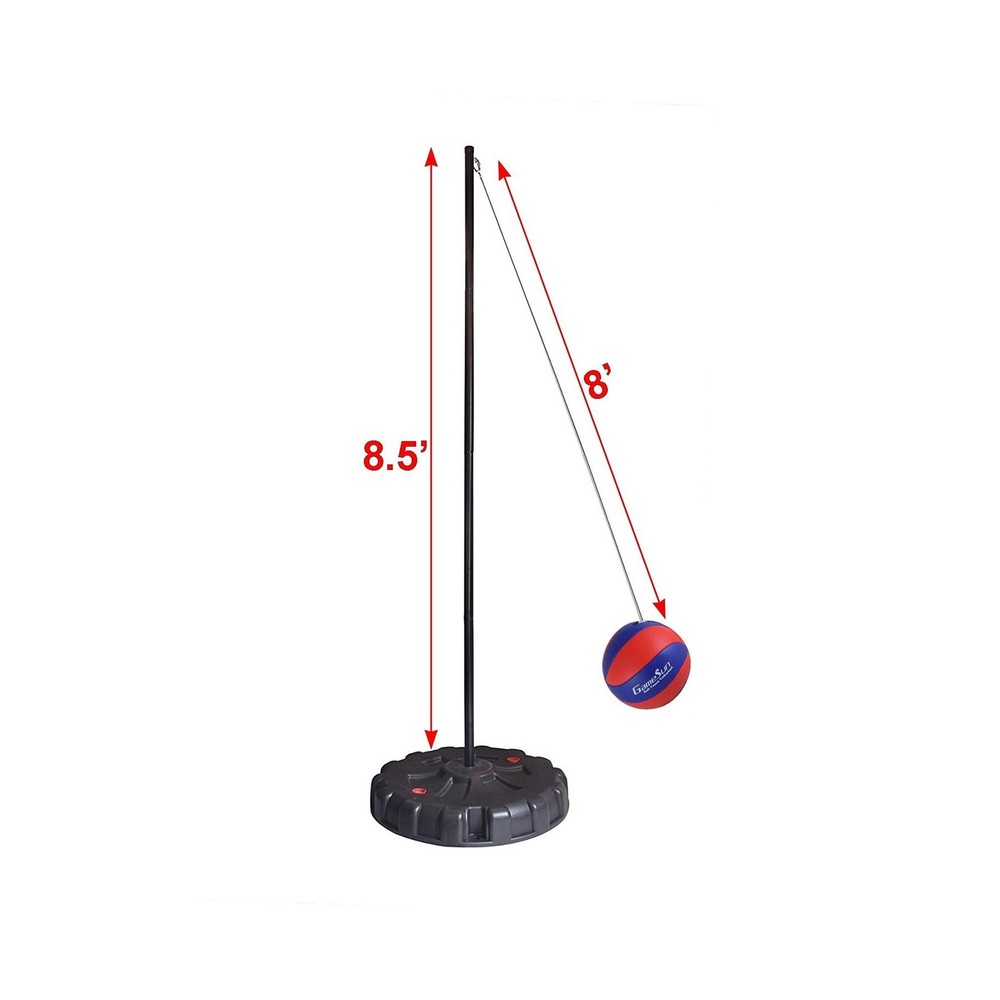 Portable Tetherball Set,Portable Water-Base Tetherball Set with Tetherball, P...