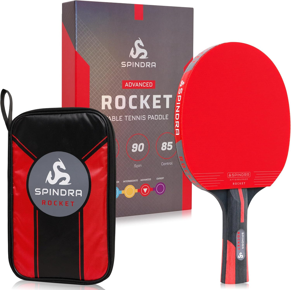 Rocket Performance Level Ping Pong Paddle, Intermediate/Advanced Table Tennis Pa