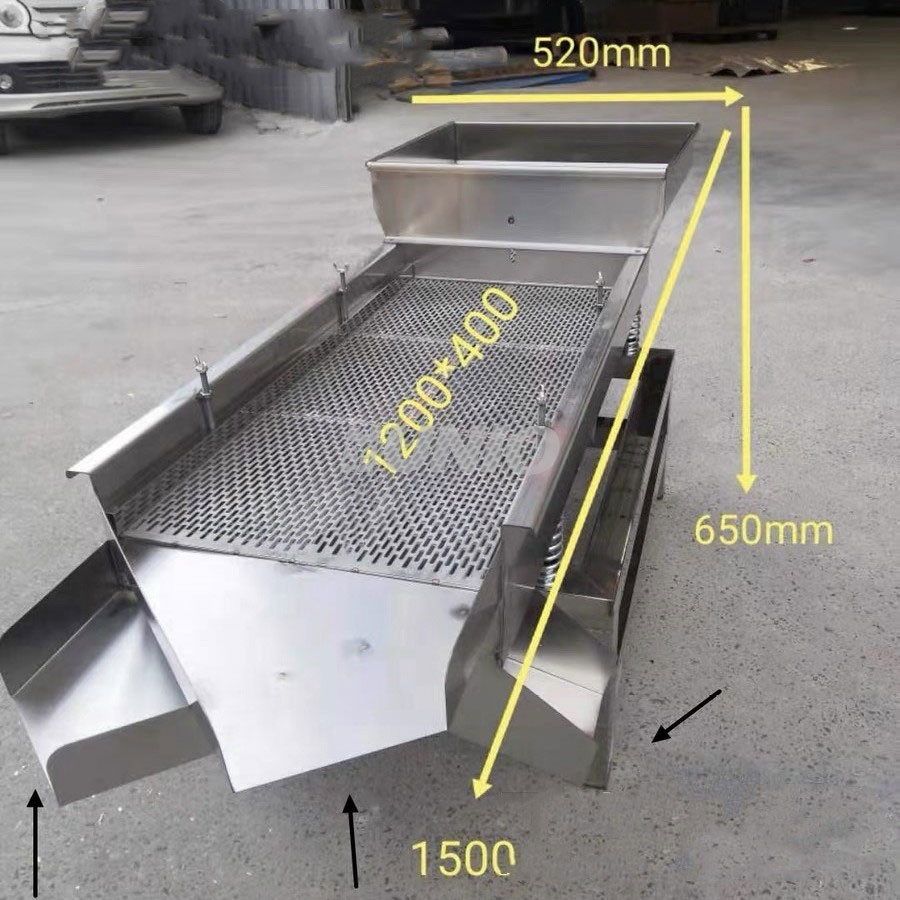 Double layer High Performance Linear Type Sieve Machine Vibrating Screen Sand