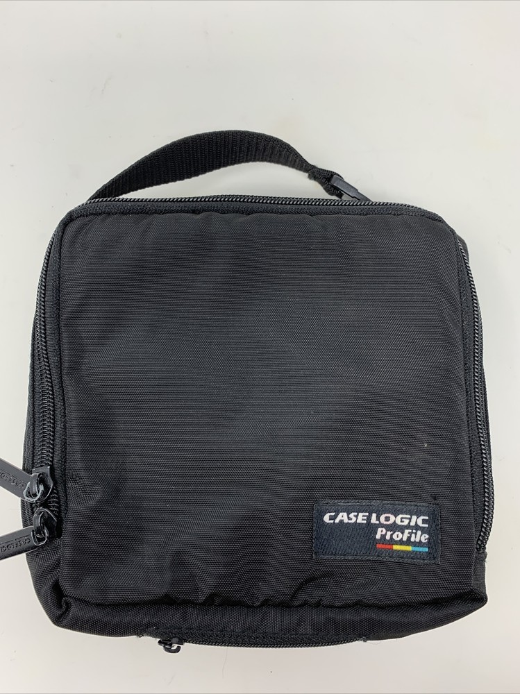 vintage case logic profile 2 pocket case-holds CD’s, Camera, Small Electronics