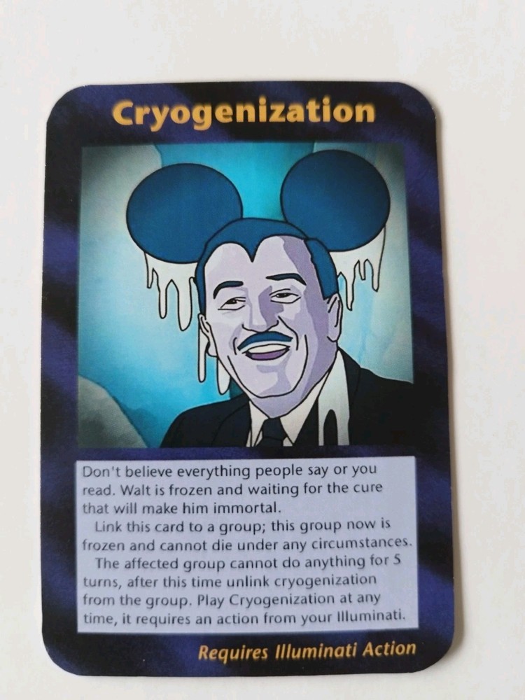 Illuminati Inwo New Card! Cryogenization.