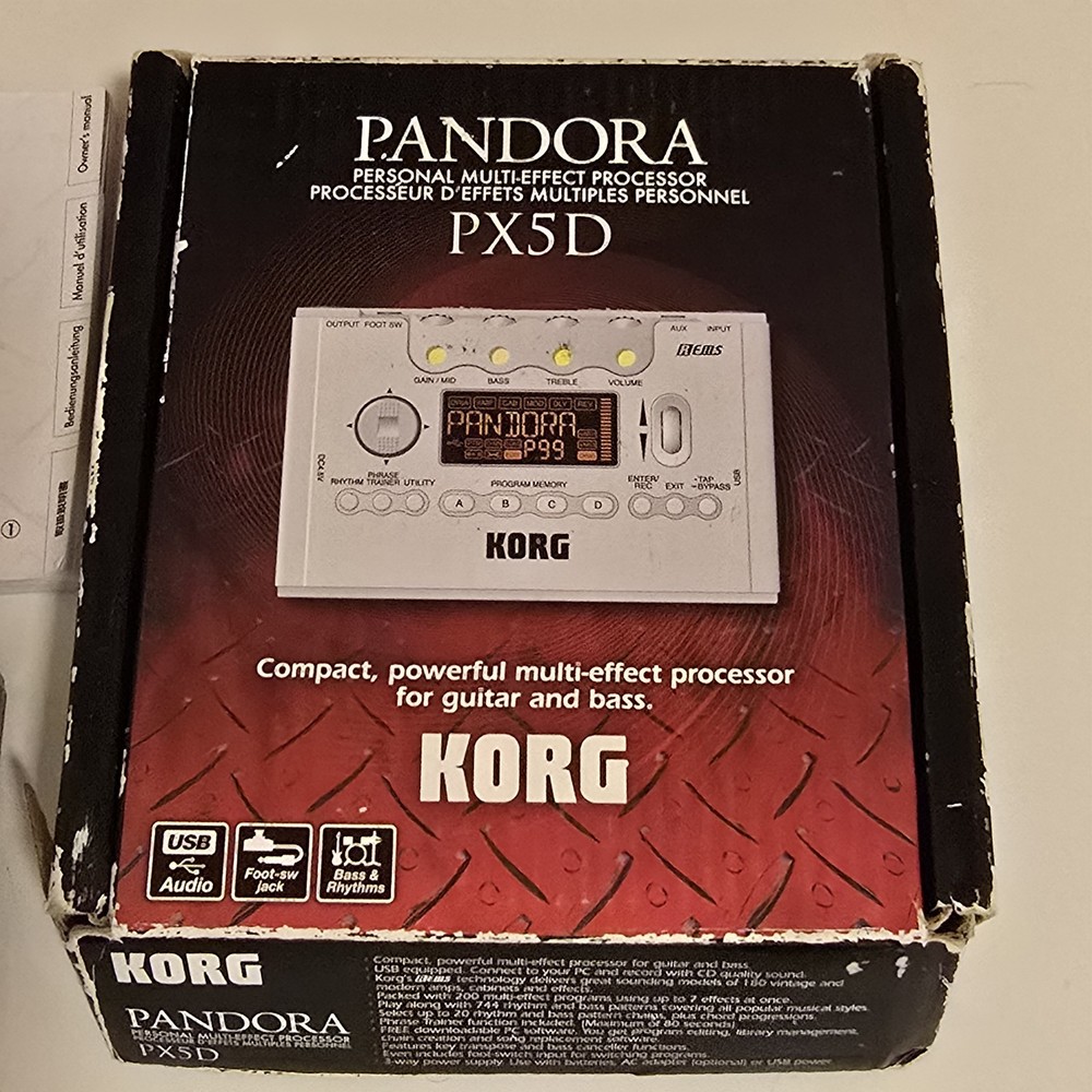 Korg Pandora PX5D Personal Multi Effects Processor Works Great NICE