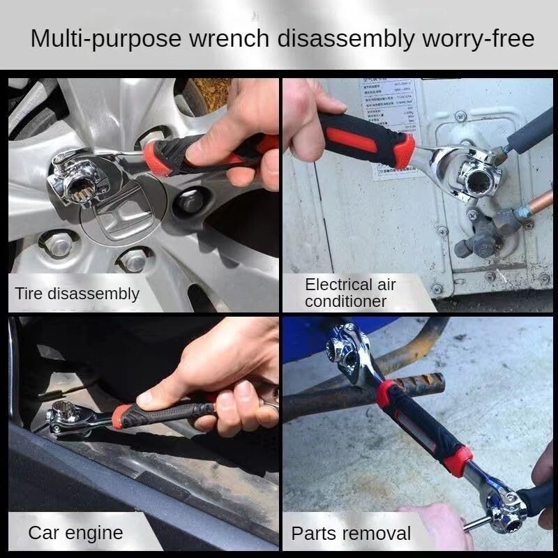 Multi-Function 48-in-1 Universal Wrench 360° Rotary Socket Spanner Repair Tool