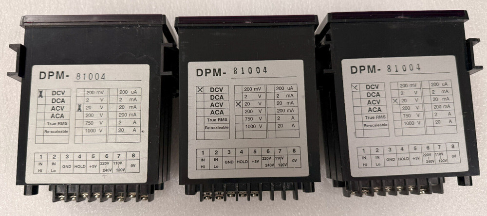 Galaxy Panel Meter DPM-81004 DC 0-20 V (each)