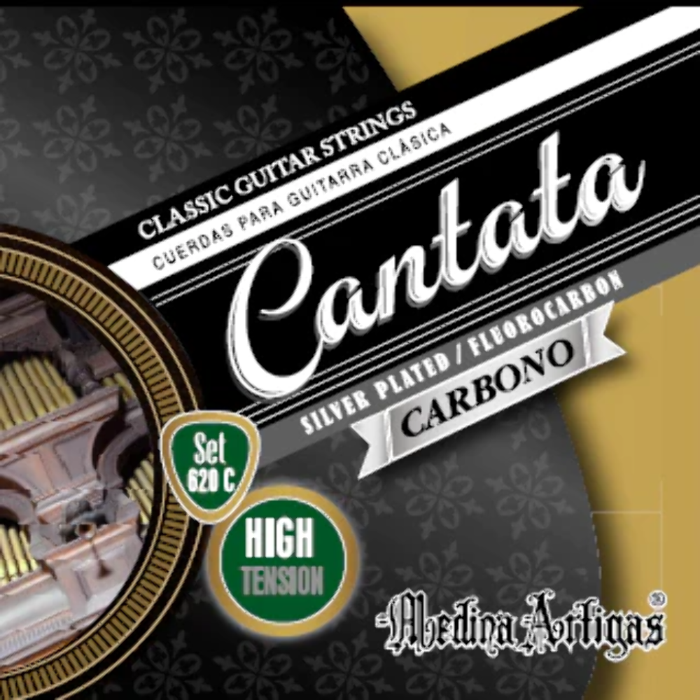 Cantata Classical Guitar Strings High Tension Carbon - Silver Plated Copper