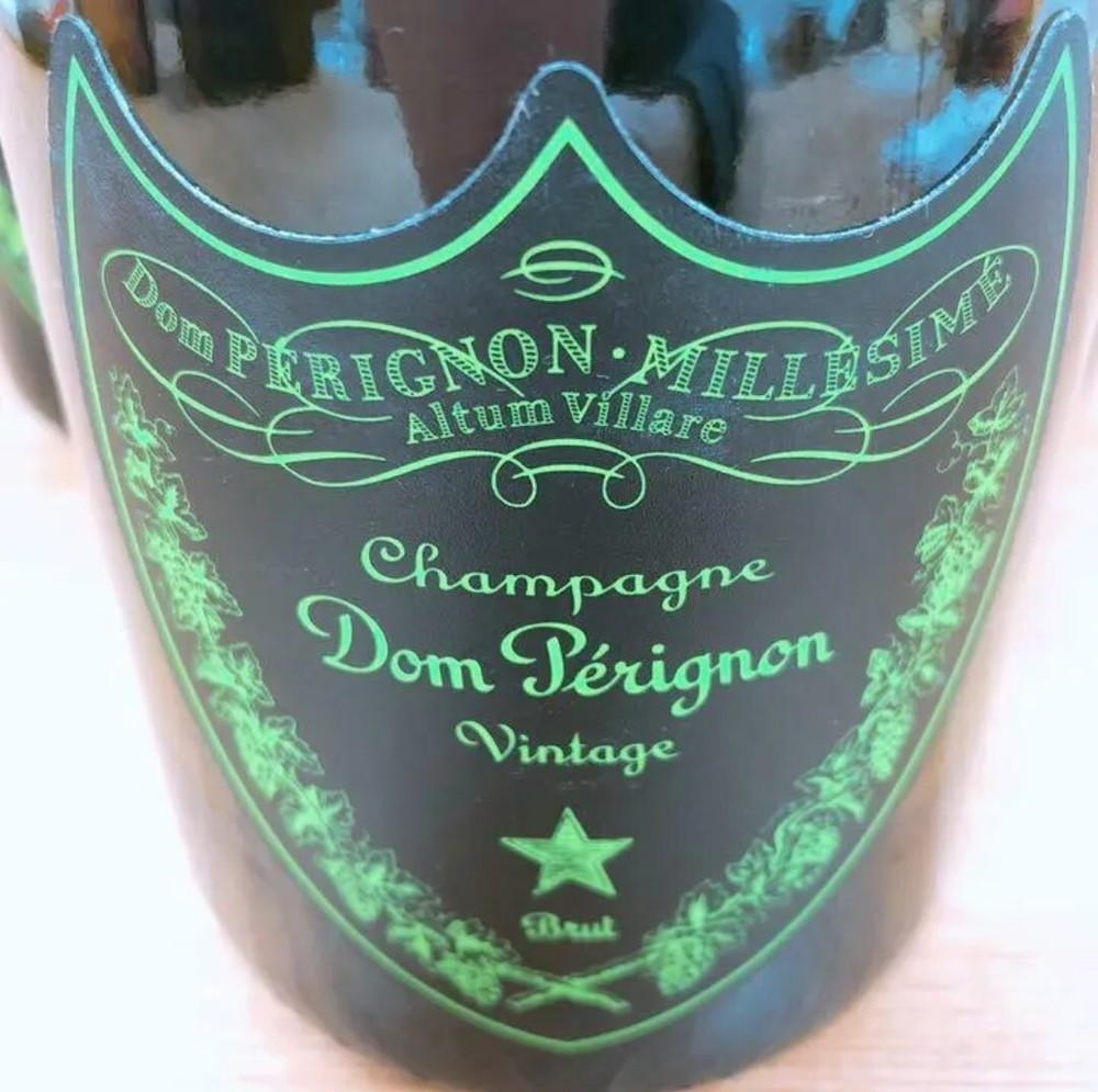 5 Dom Perignon Empty Bottle Luminous Bottle (5bottle 750 ML).