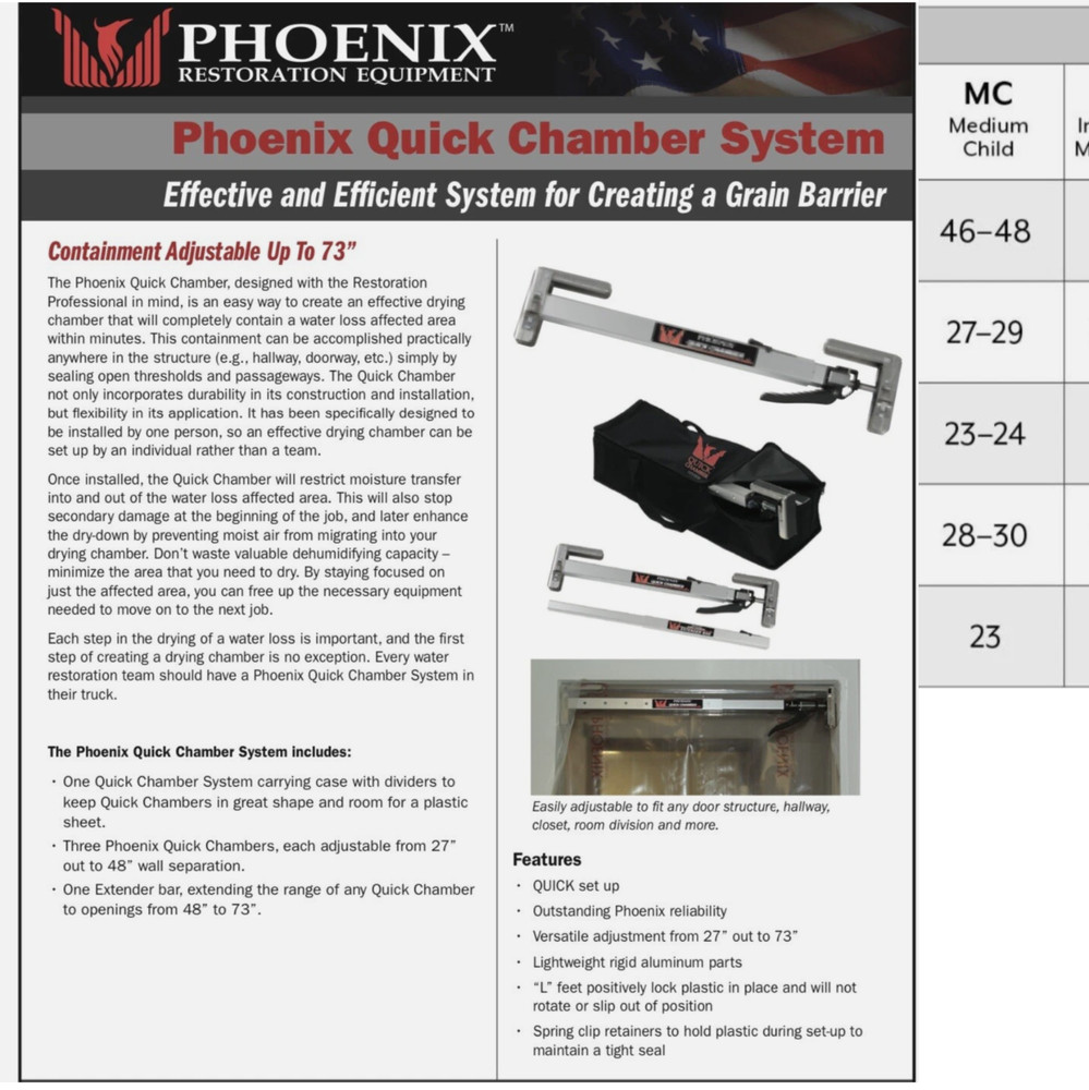 Phoenix Quick Chamber System Grain Barrier with Case RS8