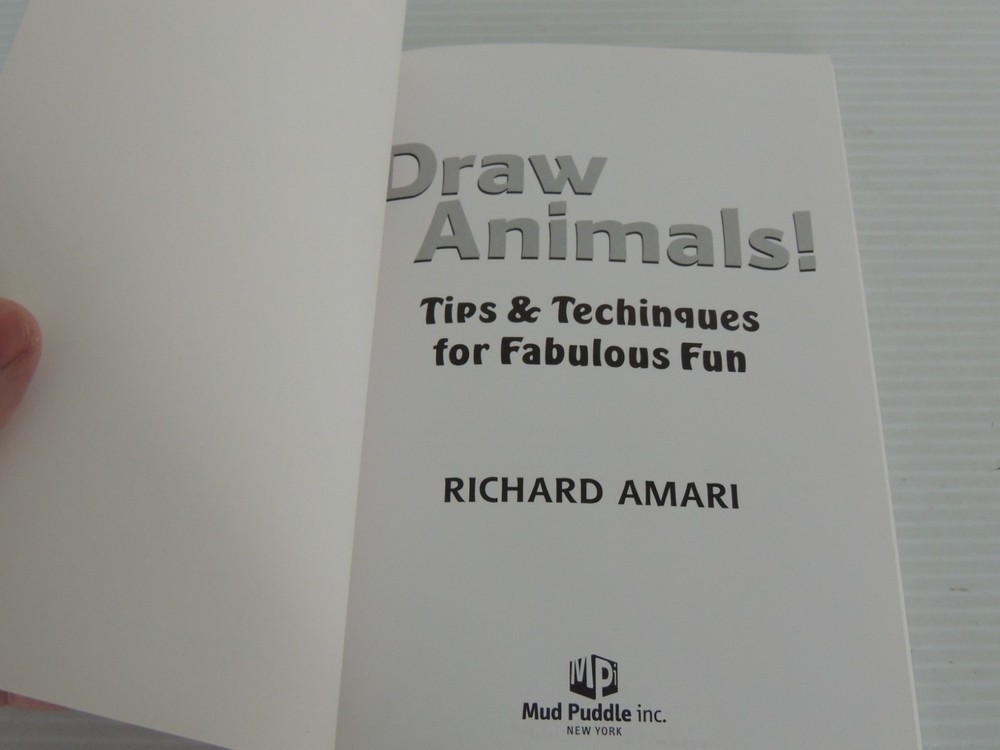 Draw Animals Softcover Book Richard Amari