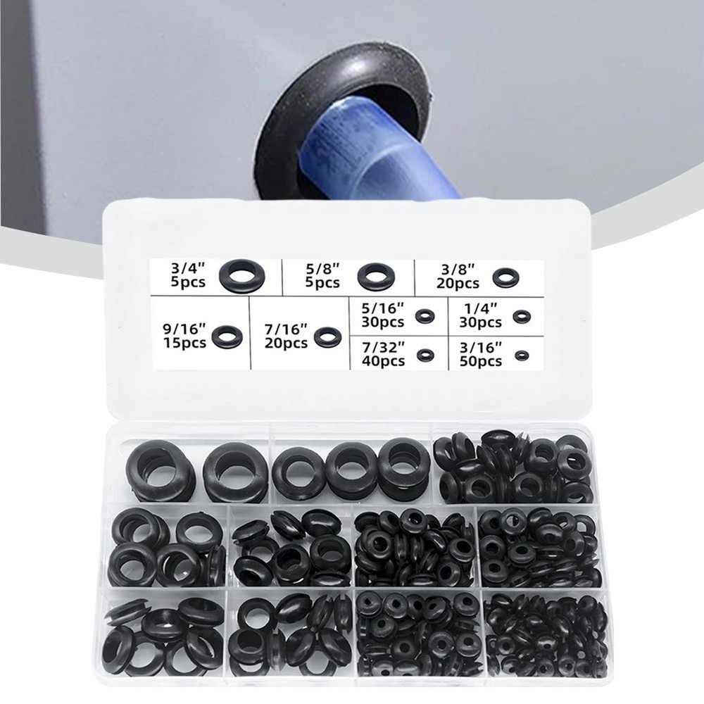 Waterproof Rubber Grommets 215Pcs Assortment for Multiple Applications
