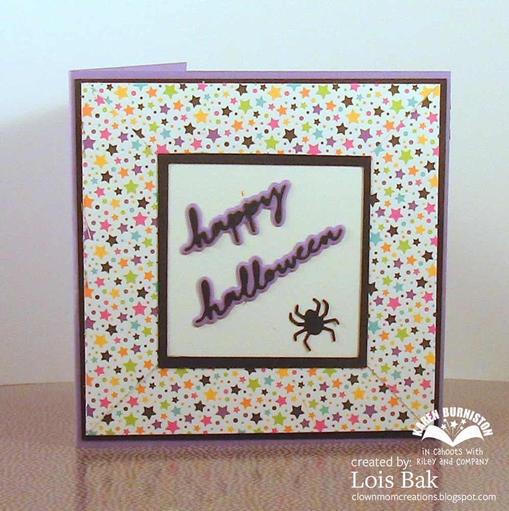 Karen Burniston Die 1243 Small Script - Halloween
