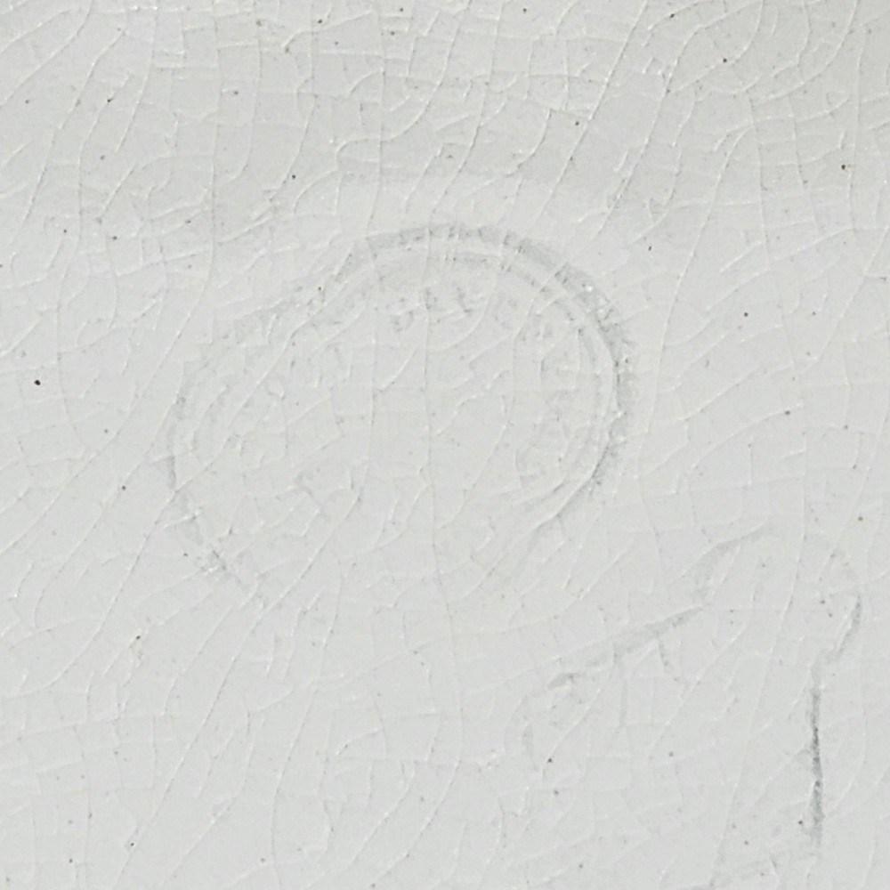 Early White Ironstone Teapot Molded Vine Like Scroll Relief Pattern