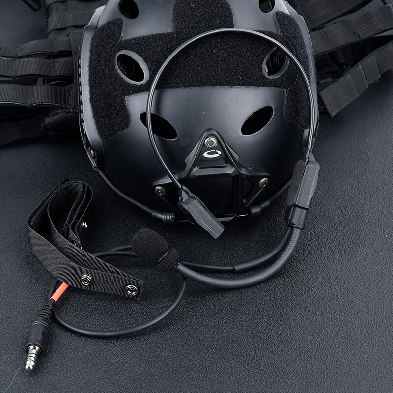 Tactical Headset Signal Bone-Conduction Speaker MH180-V For Interface 7.0PLUG