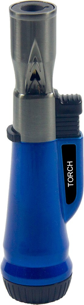 Jet Torch Flame Refillable Butane Lighter Adjustable Cigar Lighter Blue Color