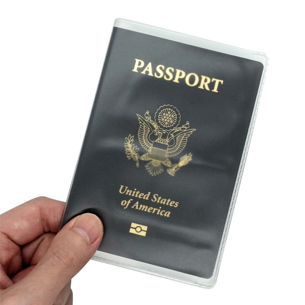 Clear Passport Cover Plastic Protector Vinyl ID Card Protector Case