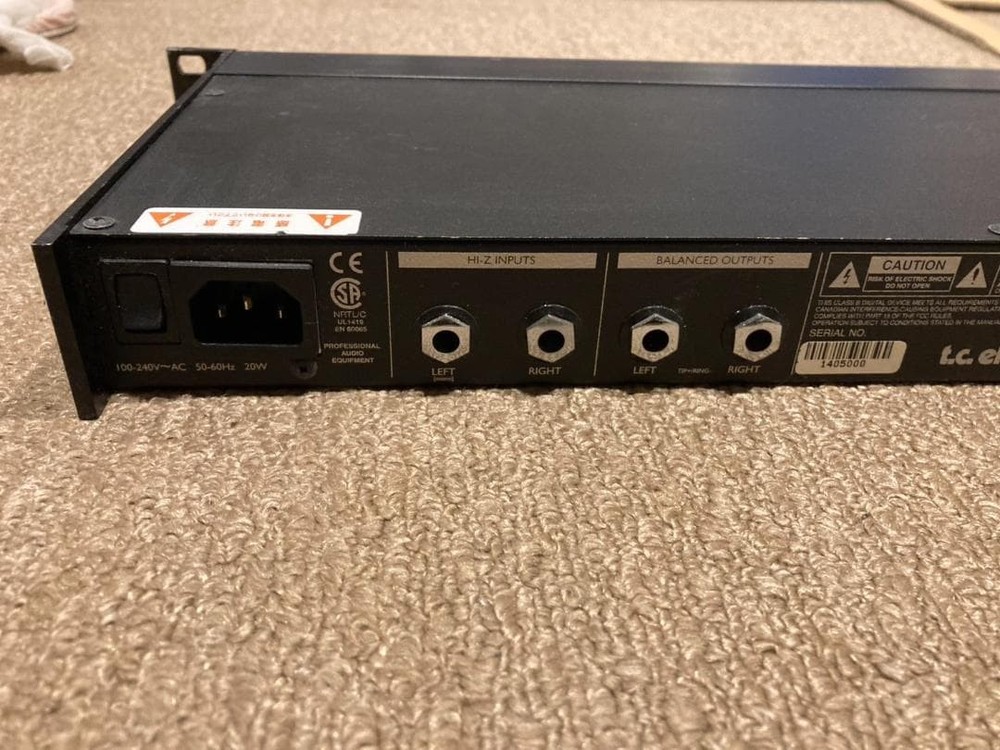 t.c.electronic G-Force Multi-Effects Processor Operation Confirmed