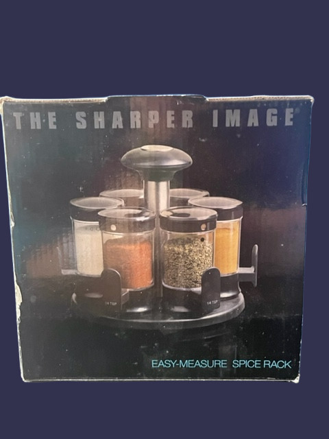 Sharper Image 7-Piece Rotating Spice Rack Brand New