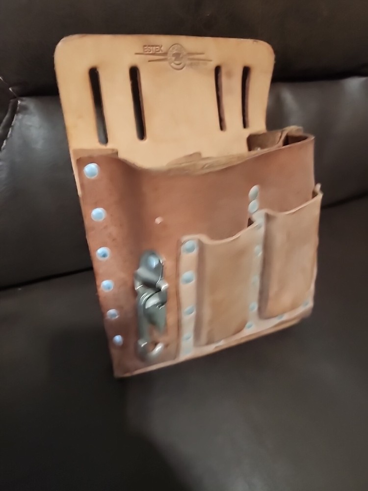 Estex, Electrician leather Tool Pouch, Belt loop