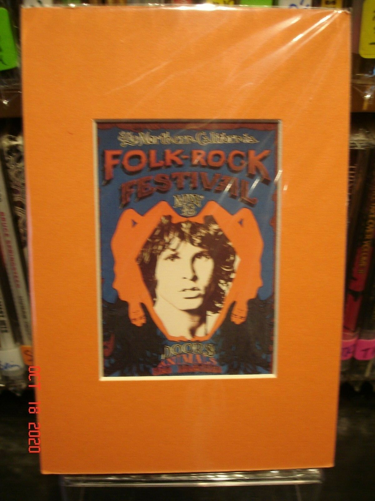 The DOORS Mini Mat Framed Concert Poster "Northern California Folk Festival"