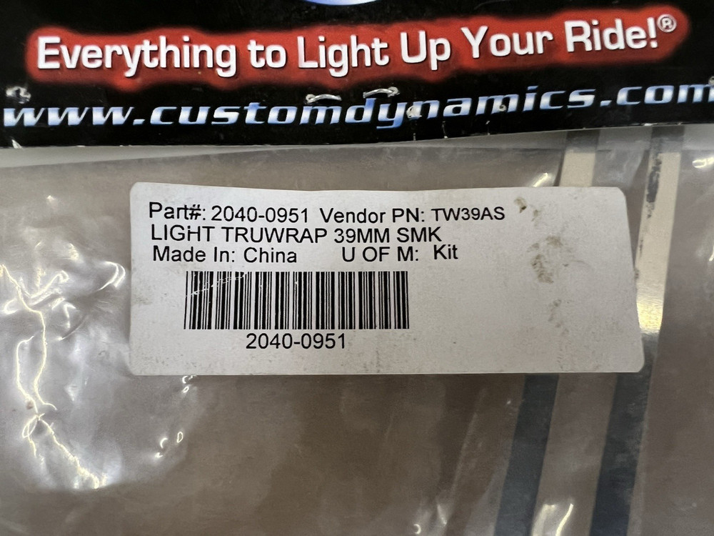 Custom Dynamics TruWRAPZ 39mm Fork Lights 2040-0951