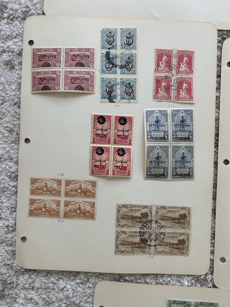 Ottoman Empire / Turkey / Stamp Collection / Large Blocks !!!