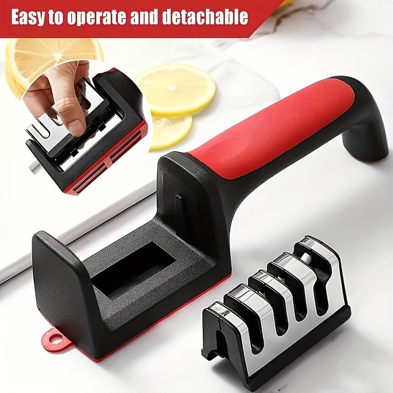 4-Stage Professional Manual Knife Sharpener Kitchen Tungsten Ceramic