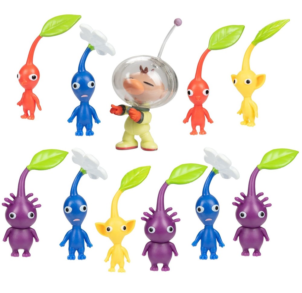 Nintendo Captain Olimar & Pikmin Set – Includes 11 Figures