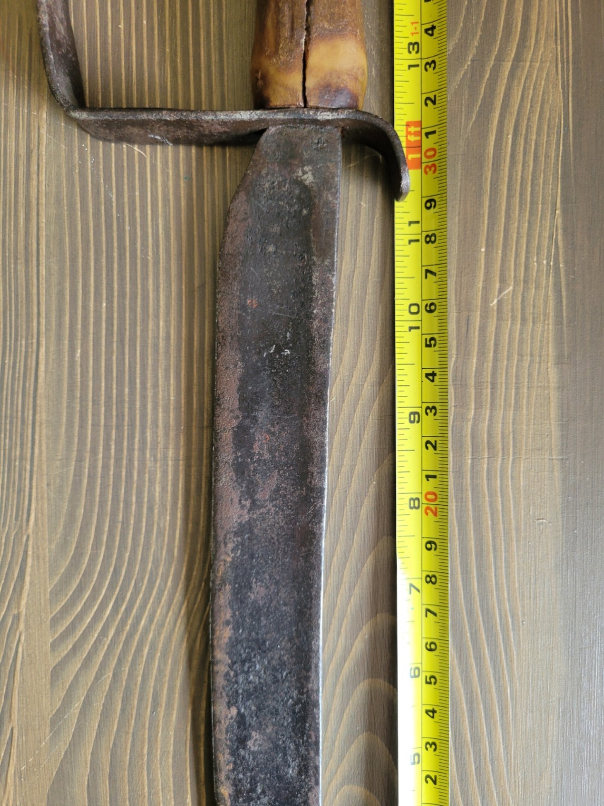 Civil War Confederate Field Made D-Guard Bowie Knife, Used