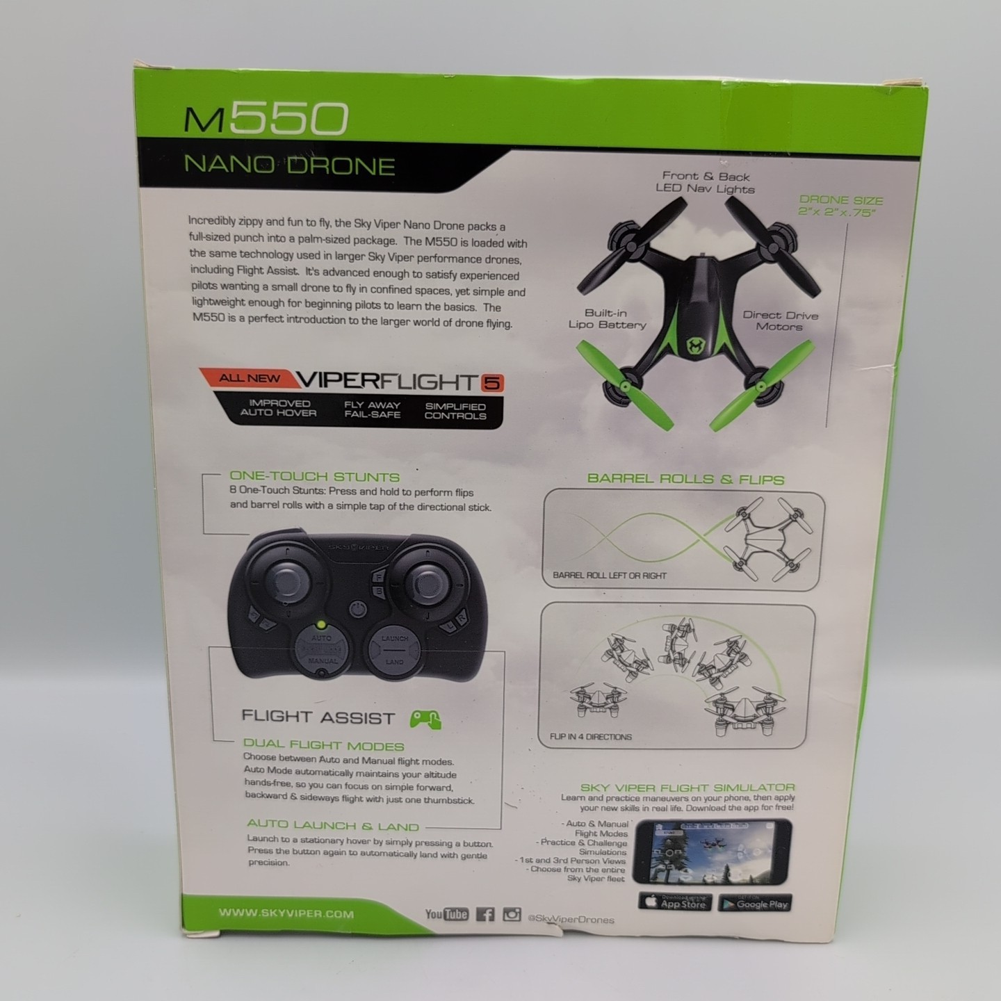 Sky Viper M550 Nano Drone - Brand New