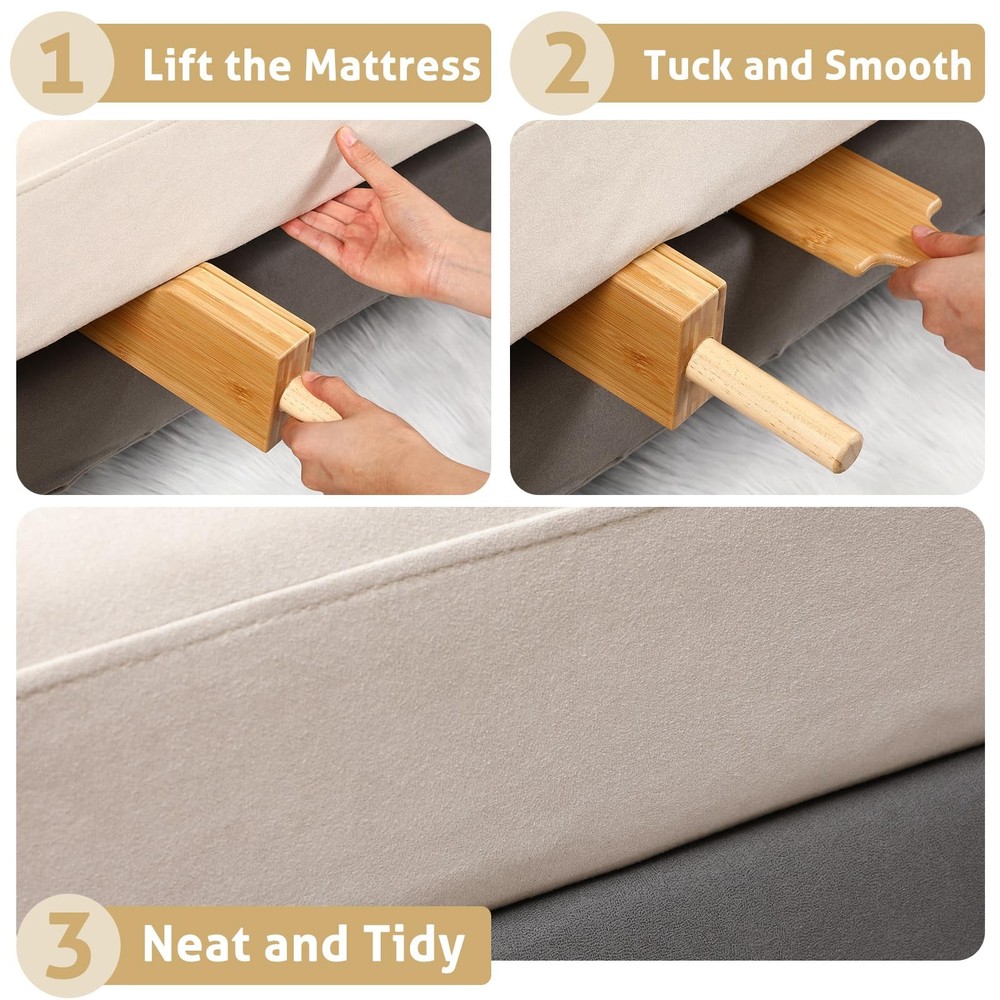 Mattress Lifter & Bed Maker Tool for Changing Sheets, Mattress Wedge Elevator...